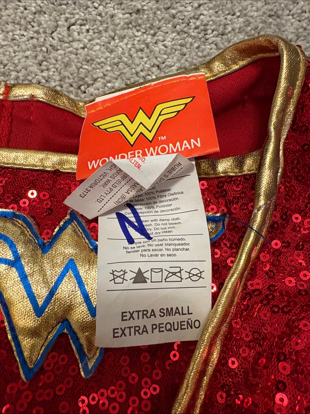 Wonder Woman and Spider-Man Inspired toddler Girls Superhero Costume Set XS - Picture 2 of 7